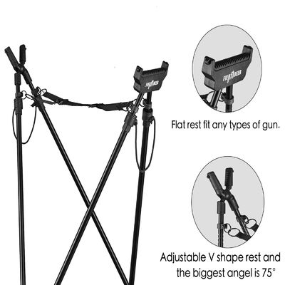 Lightweight Portable Shooting Tripods Black High Portability